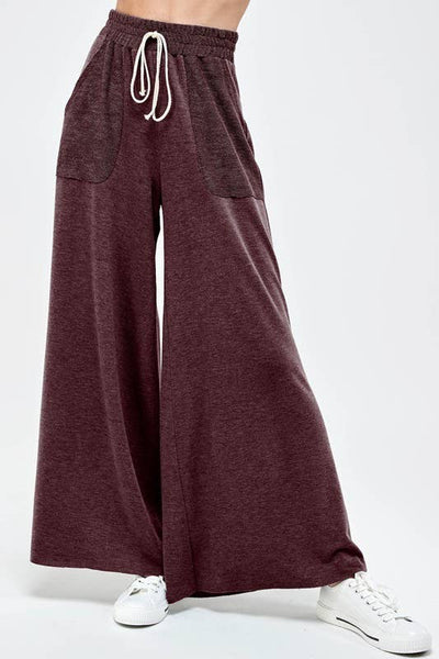 Soft Comfortable High Waisted Long Wide Pants