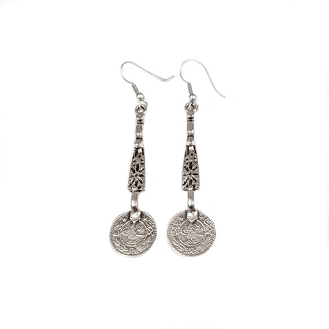Item # ALL-3451 - Pewter Earrings