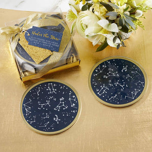Under the Stars Glass Coaster with Holder (Set of 6)