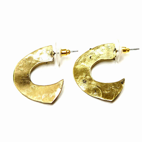 Item # BRN-4068 - Hand Made Artistic Brass Earrings