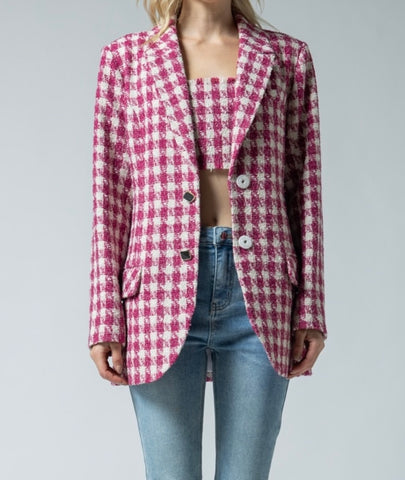 Pink Tweed Jacket and Top